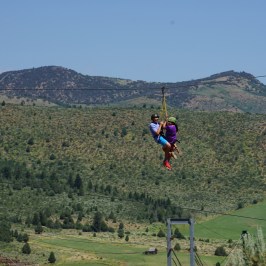 Pair ziplining in Lava Hot Springs Idaho