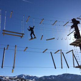 High ropes course in lava hot springs