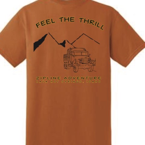 Lava Zipline Tshirt Back